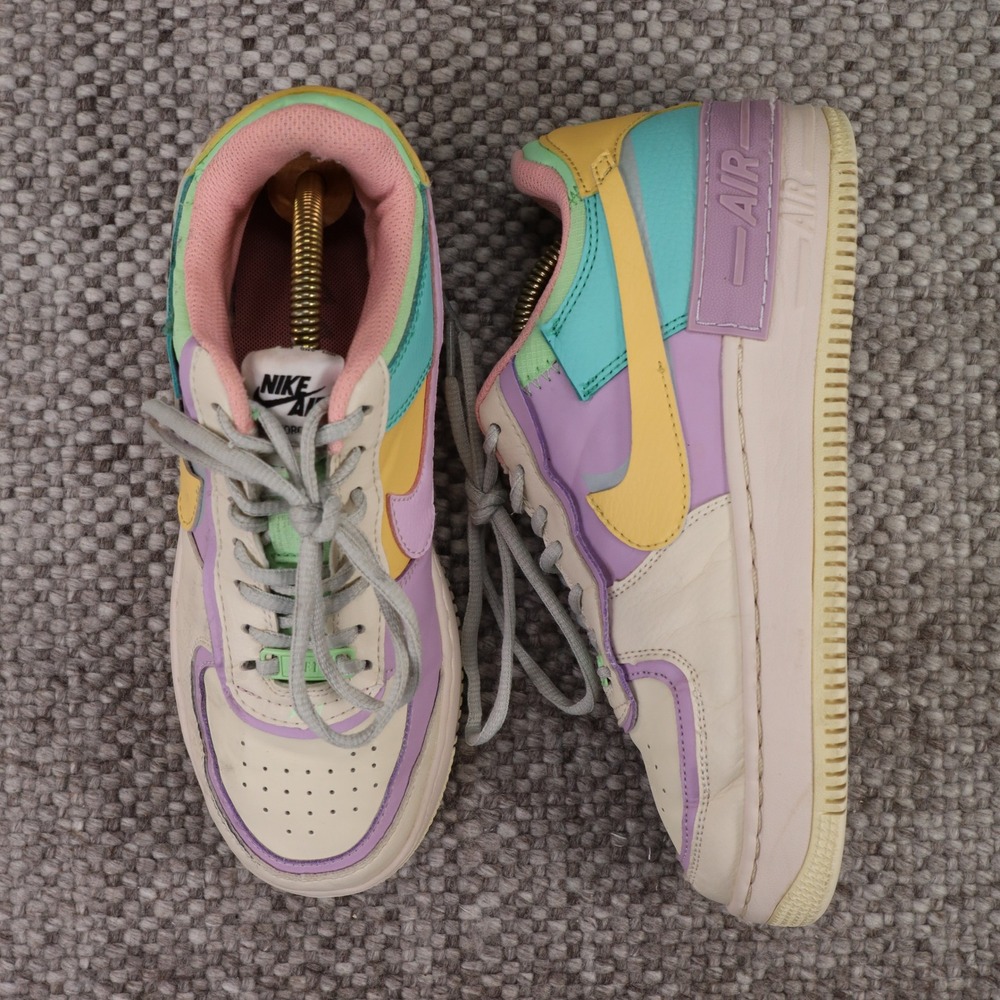 Nike Air Force 1 Shadow Pale Ivory Celestial Gold Tropical Twist CI0919-101 8.5